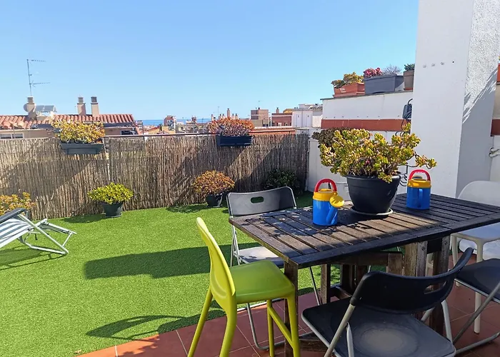 Precioso Duplex Con Terraza A 5 Minutos Playa Y 20 Minutos De Barcelona